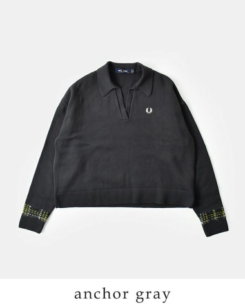 Fred perry フレッドペリー Ribbed Knitted Shirt(8 102：BLACK): | FRED PERRY JAPAN | フレッド