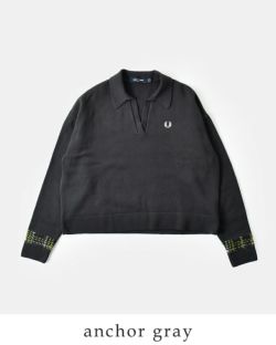 FRED PERRY フレッド ペリー タータン パネル ニット シャツ “TARTAN