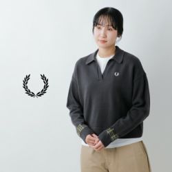 FRED PERRY フレッド ペリー タータン パネル ニット シャツ “TARTAN