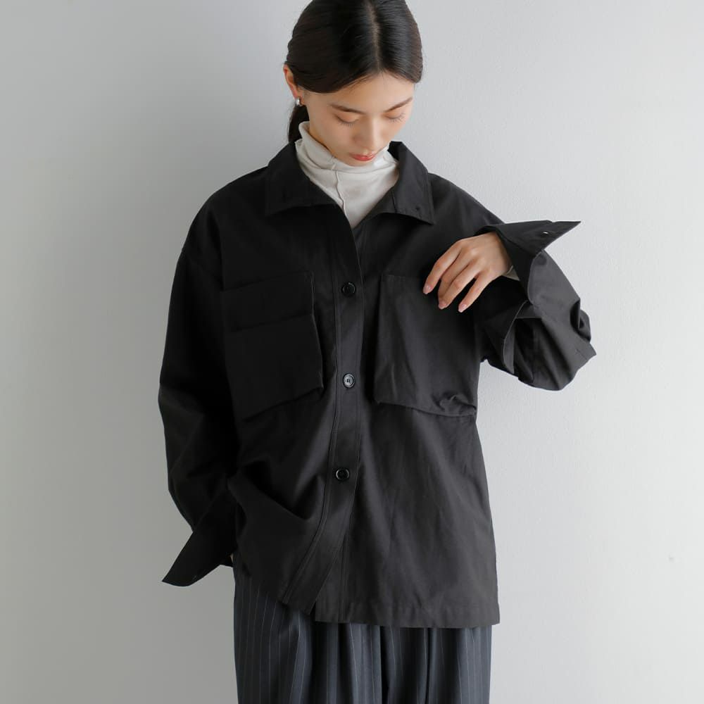 40%OFF】anuke アンヌーク ポケット スタンドカラー シャツ “Pocket