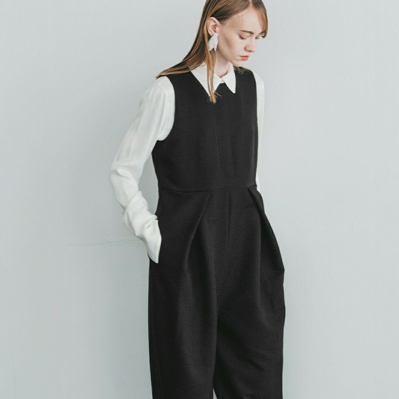 whyto ホワイト デザインタック オーバーオール design tuck overall