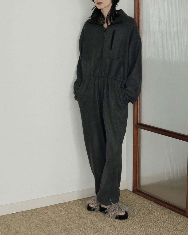 anuke アンヌーク フリース ハーフジップ コンビネゾン “Fleece