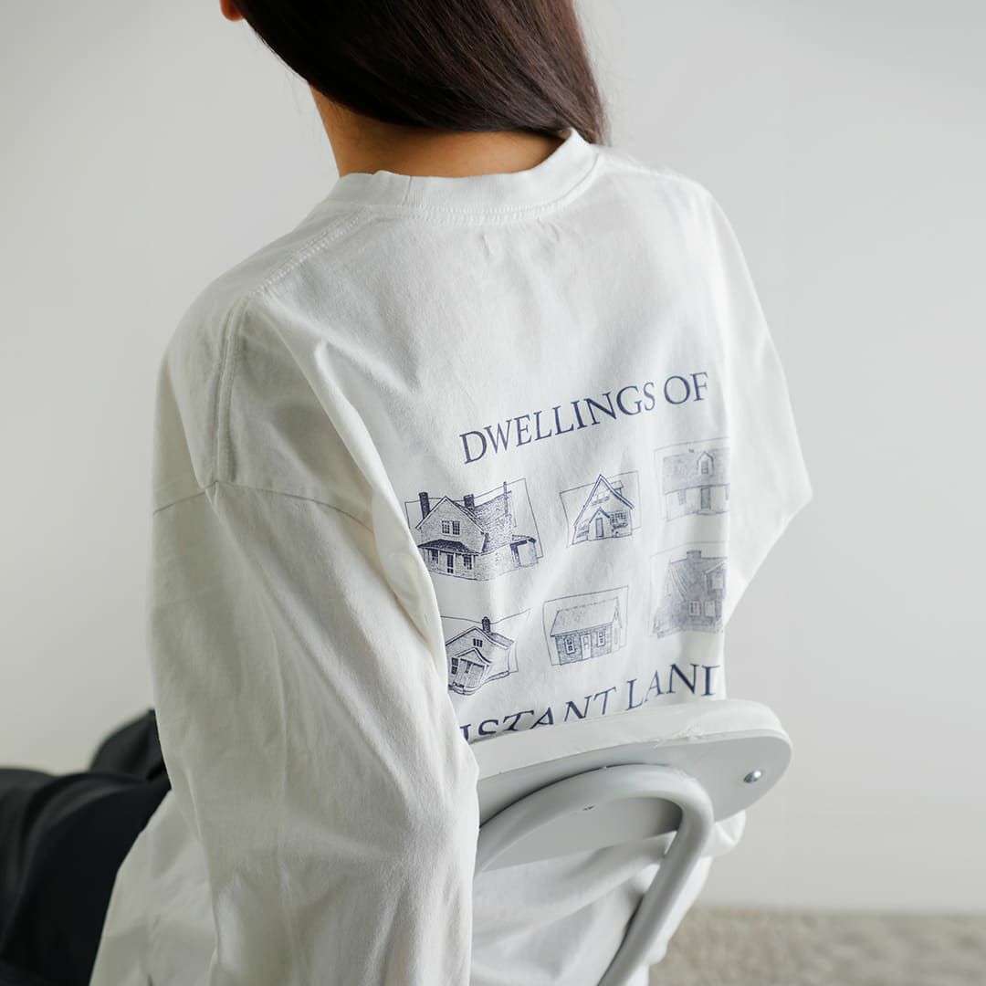 40%OFF】anuke アンヌーク プリント ロング Tシャツ “Print Long T