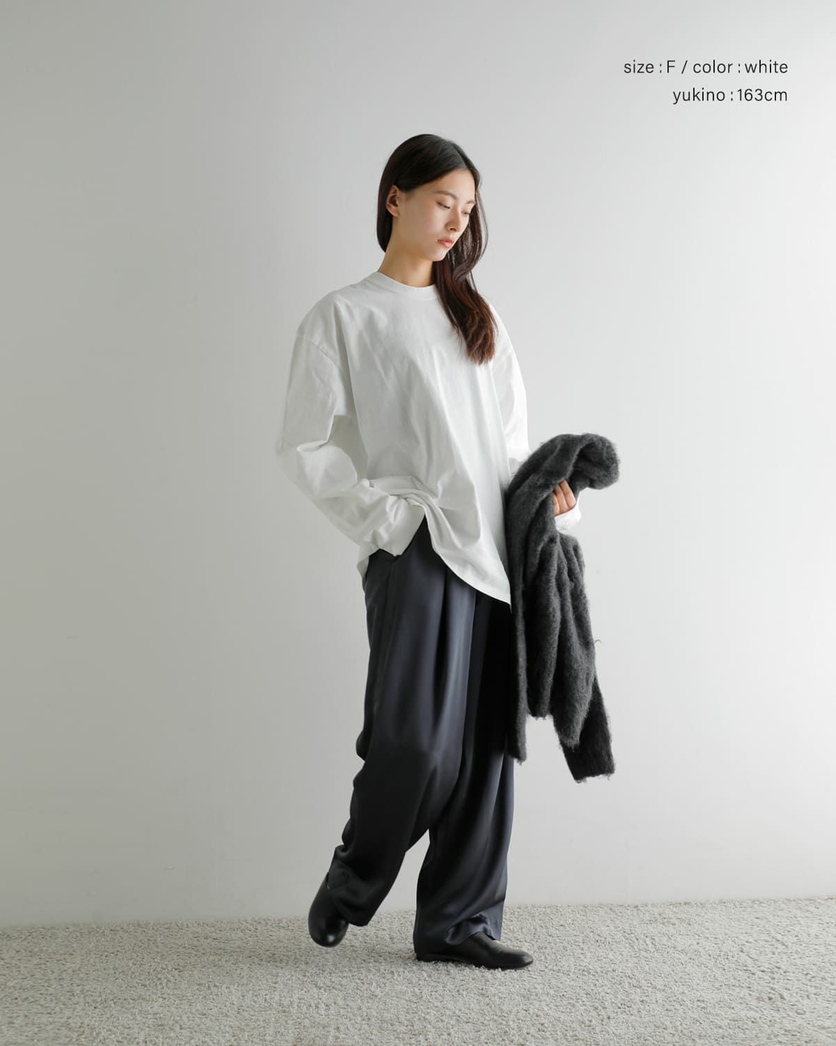 40%OFF】anuke アンヌーク プリント ロング Tシャツ “Print Long T