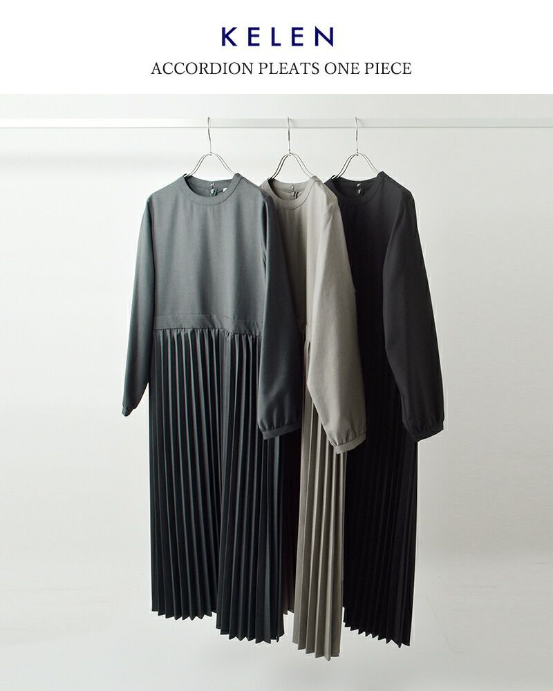 未使用 KELEN ケレン バックプリーツワンピース ブラック M Kelen（ケレン） セール【40%OFF】ケレン デザイン カラー バック