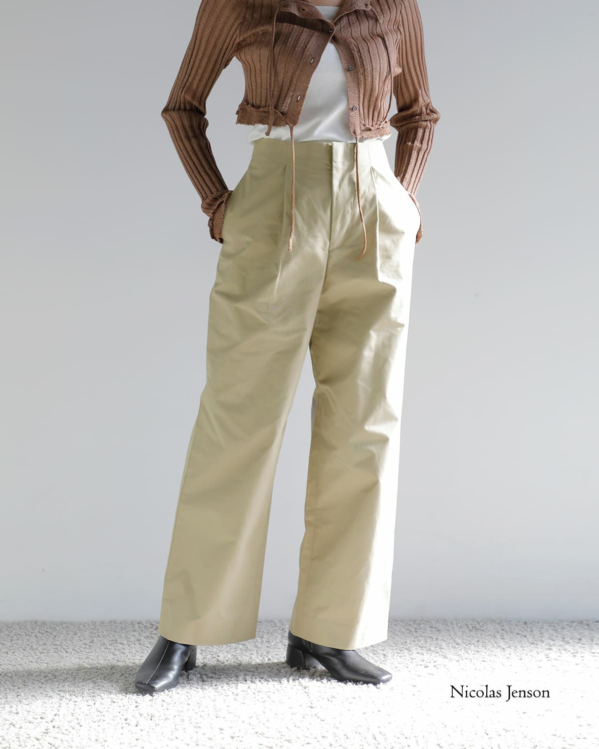 Nicolas Jenson ニコラジェンソン コットン チノクロス トラウザー