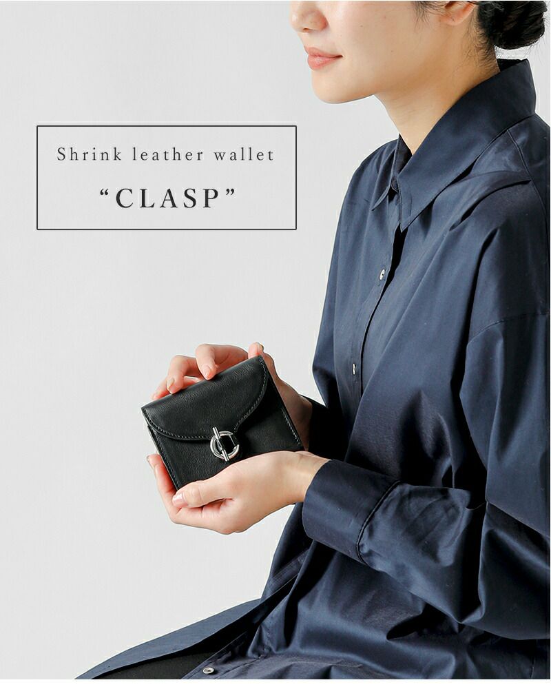 MARY AL TERNA メアリオルターナ シュリンクレザー ウォレット “CLASP