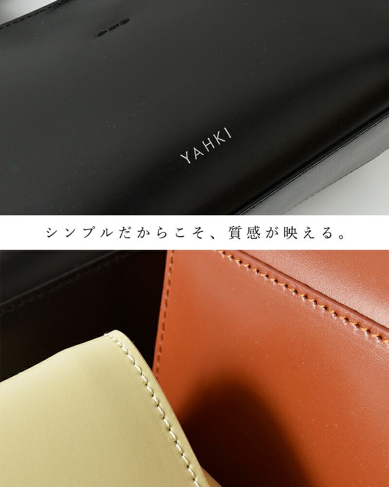 その他 yaya YAHKI ヤーキ ダブルフェイスレザー 2way クロスボディバッグ yh-767