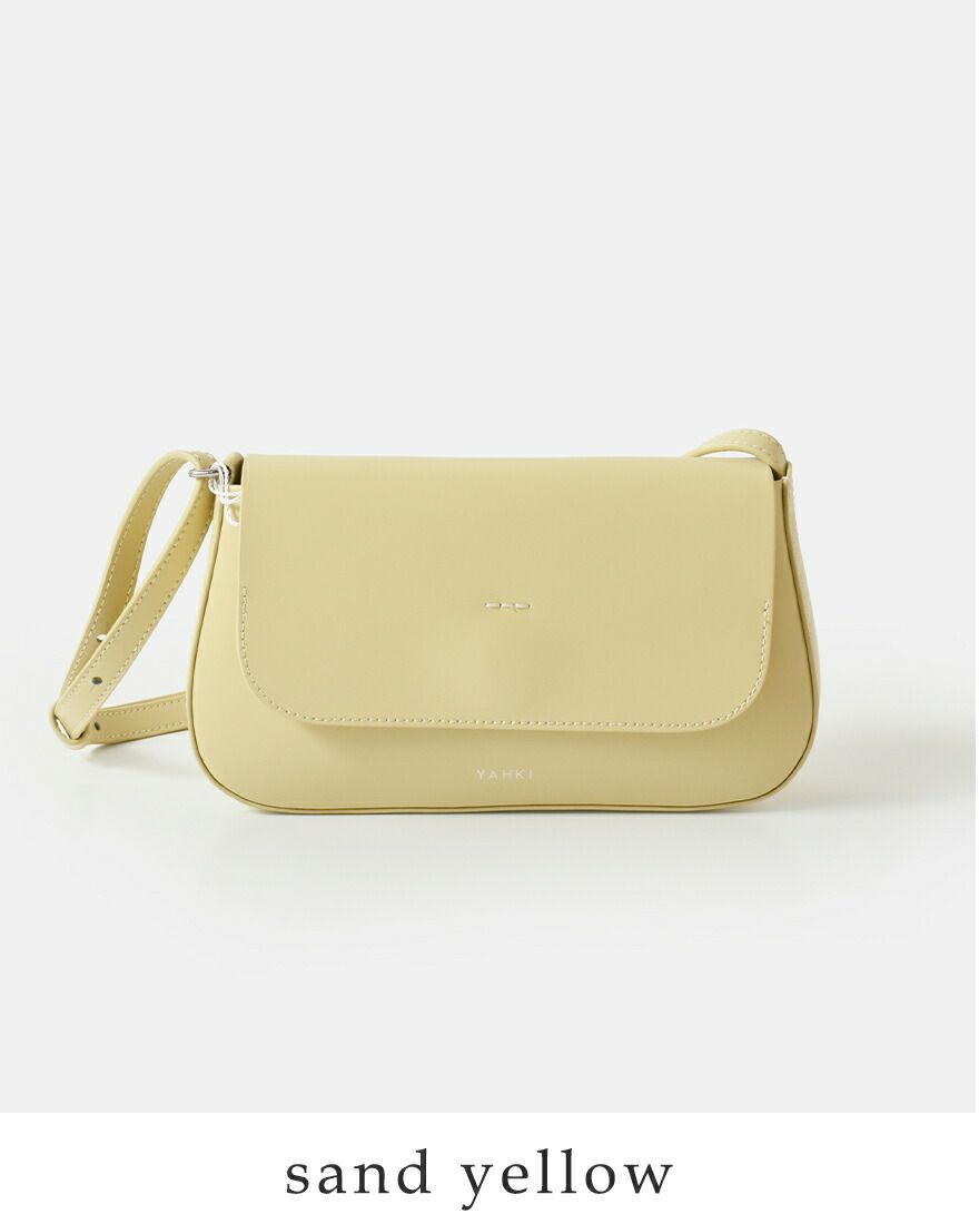 クーポン対象】YAHKI ヤーキ ダブルフェイスレザー クロスボディバッグ