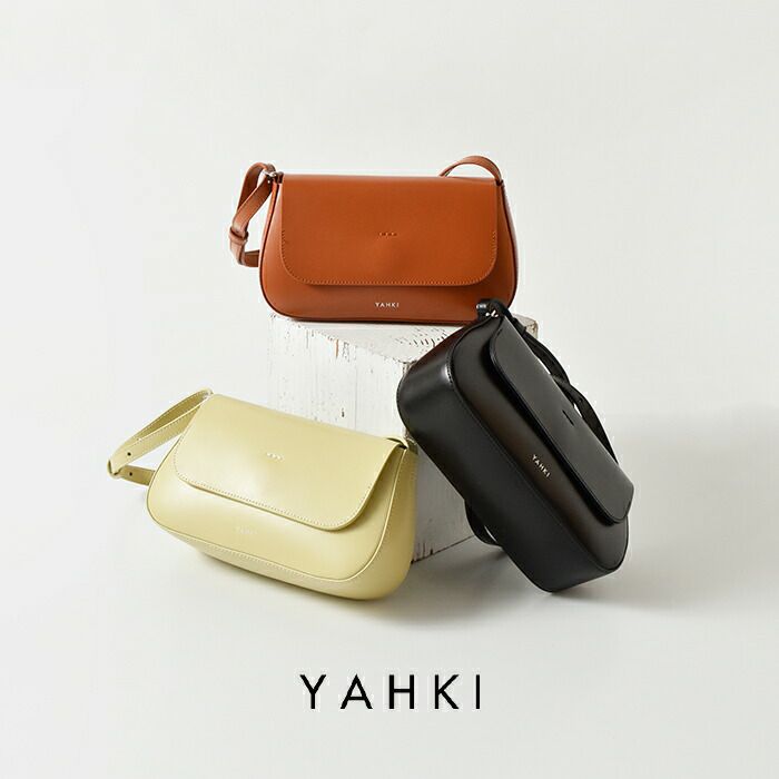 YAHKI ヤーキ ダブルフェイスレザー クロスボディバッグ yh-768