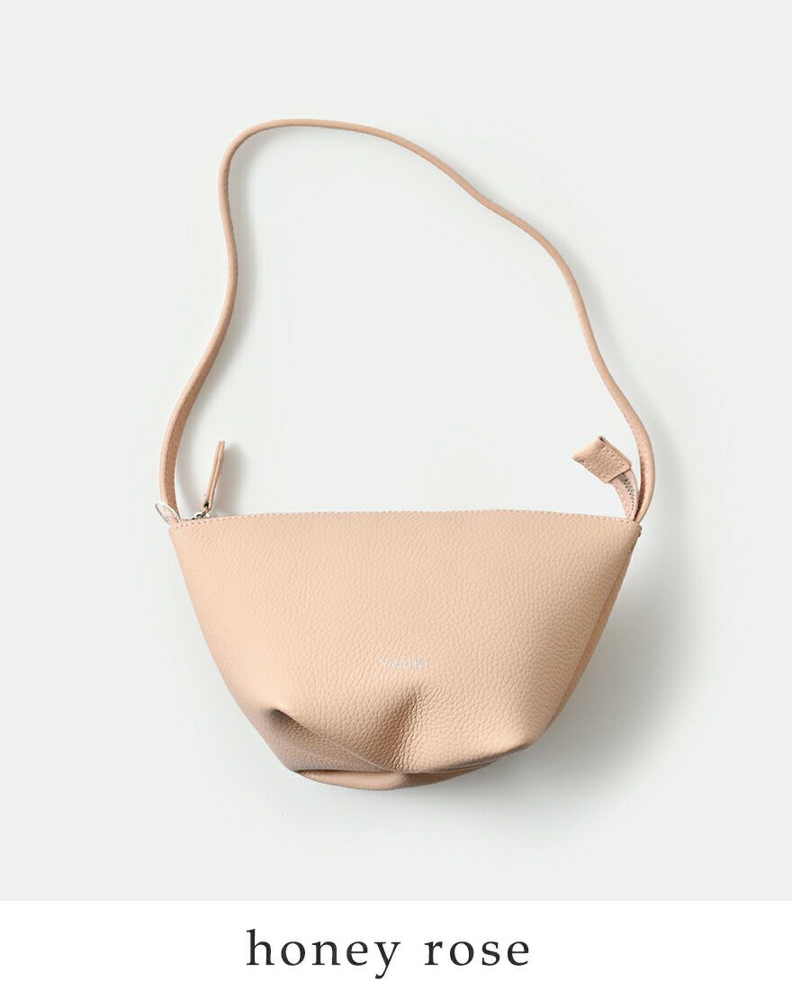 YAHKI ヤーキ シュリンク ダブルフェイスレザー ショルダーバッグ yh