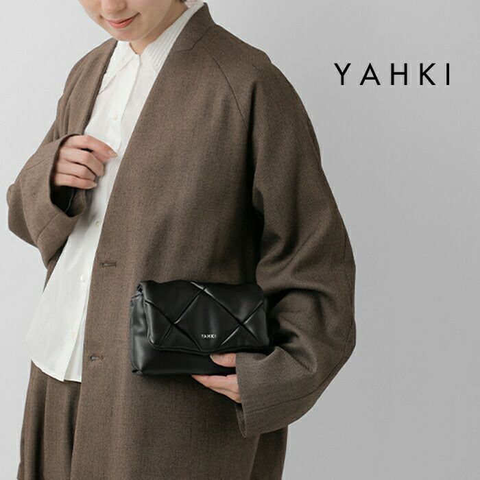 YAHKI ヤーキ フェイクレザー フラップ ショルダーバッグ yh-783