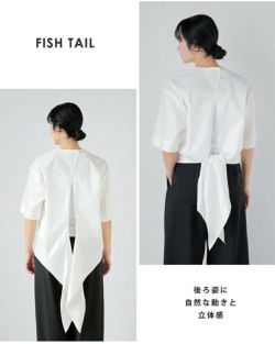 LOEFF ロエフ スビンコットンブロード フィッシュテイル シャツ 8816-2