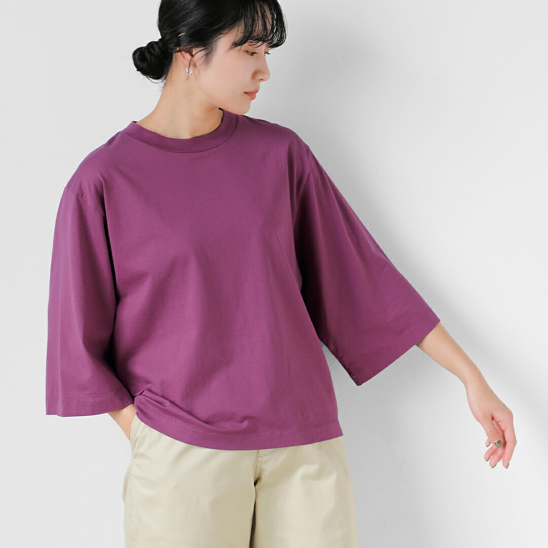 LOEFF ロエフ スビンコットン天竺 ボックス Tシャツ 8817-6-000004