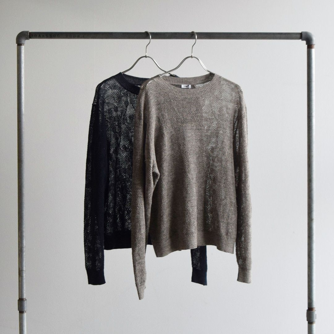 LOEFF ロエフ リネンヤーン メッシュ サマーニット プルオーバー 8883