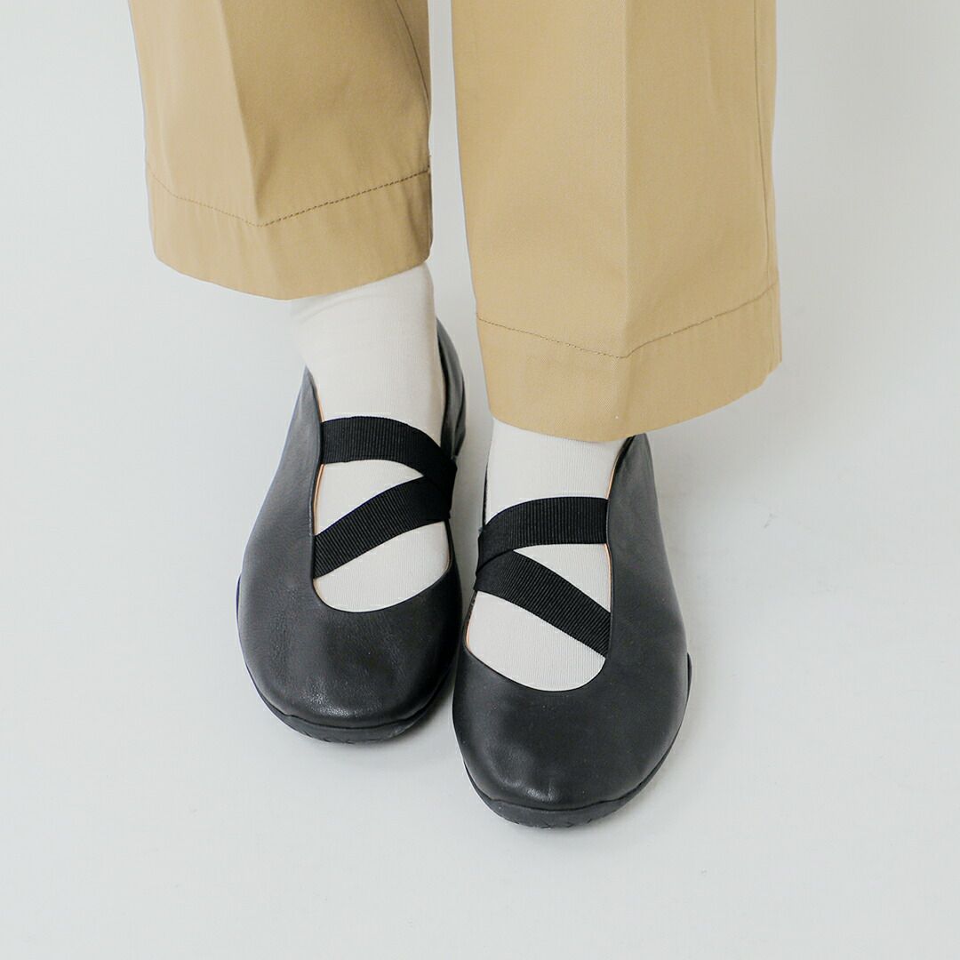 FOOT INDUSTRY フットインダストリー レザー ツーストラップ バレエ