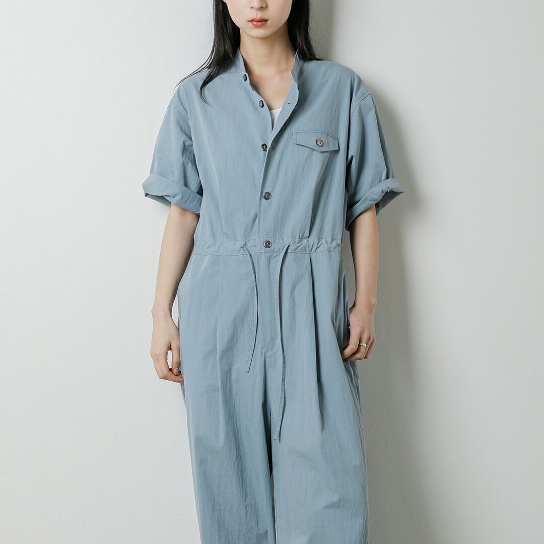 パーリーゲイツノースリーブジャンプスーツ kha:ki カーキ ライトウェザー ハーフスリーブ ジャンプスーツ “HALF