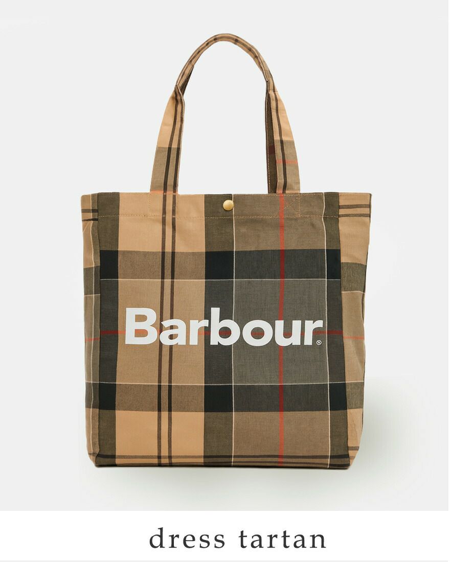 Barbour バブアー テルフィールド タータンチェック トートバッグ