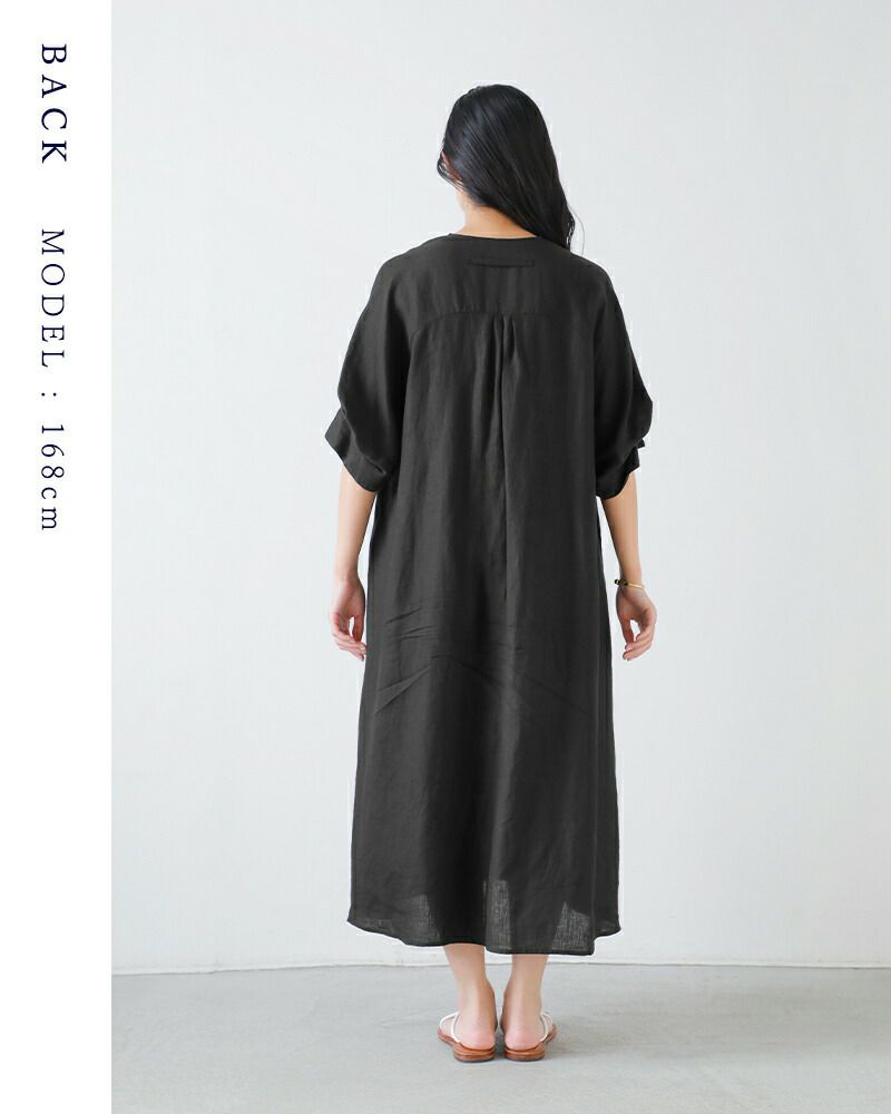 TICCA ティッカ リネン ツイストスリーブ ワンピース tbfs-405