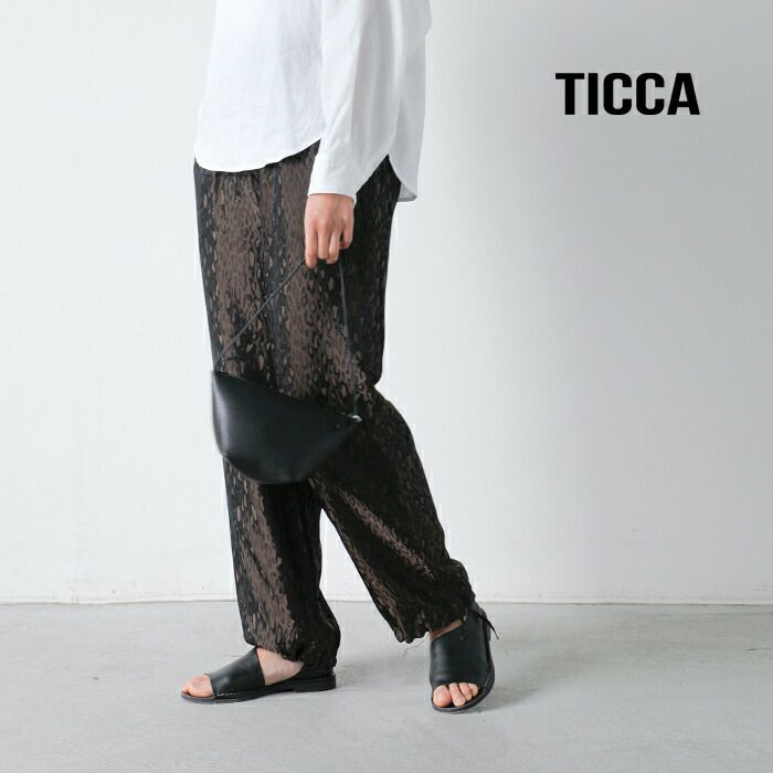 TICCA ティッカ レオパード ジャガード パンツ tbfs-432 レディース