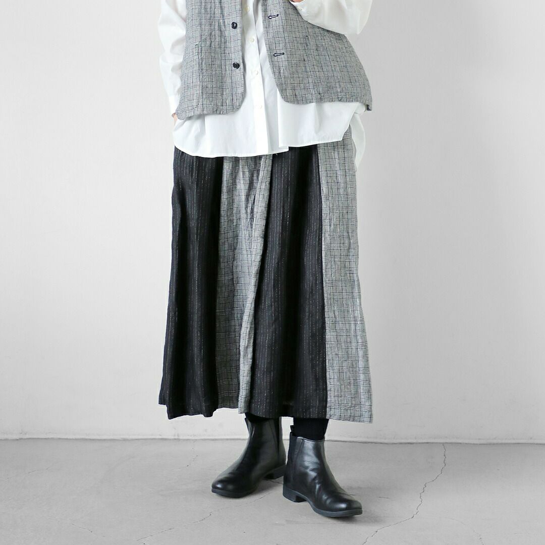 クーポン対象】Vlas Blomme ヴラスブラム リネン クラシカル チェック