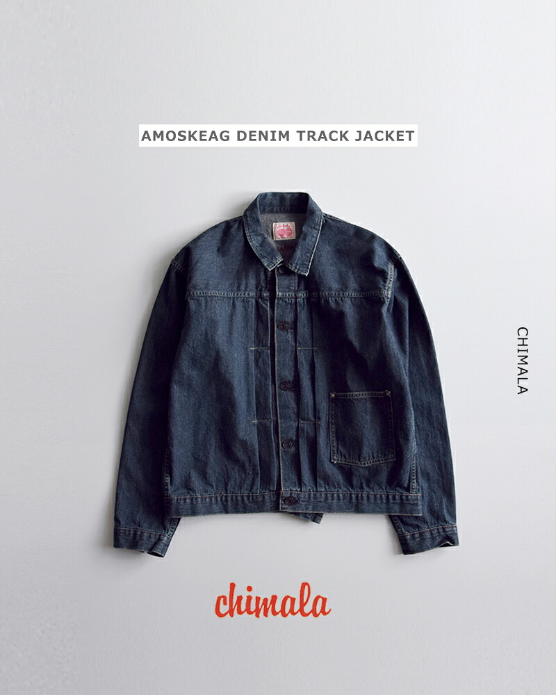 chimala チマラ アモスケイグデニム トラックジャケット cs41-jt12