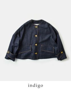 MACKINTOSH マッキントッシュ ハンビー ノーカラー ショート デニム