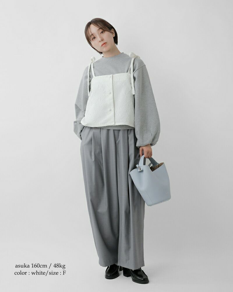 ROBE de PEAU ローブデポー 2way ジャガード リボン キャミソール