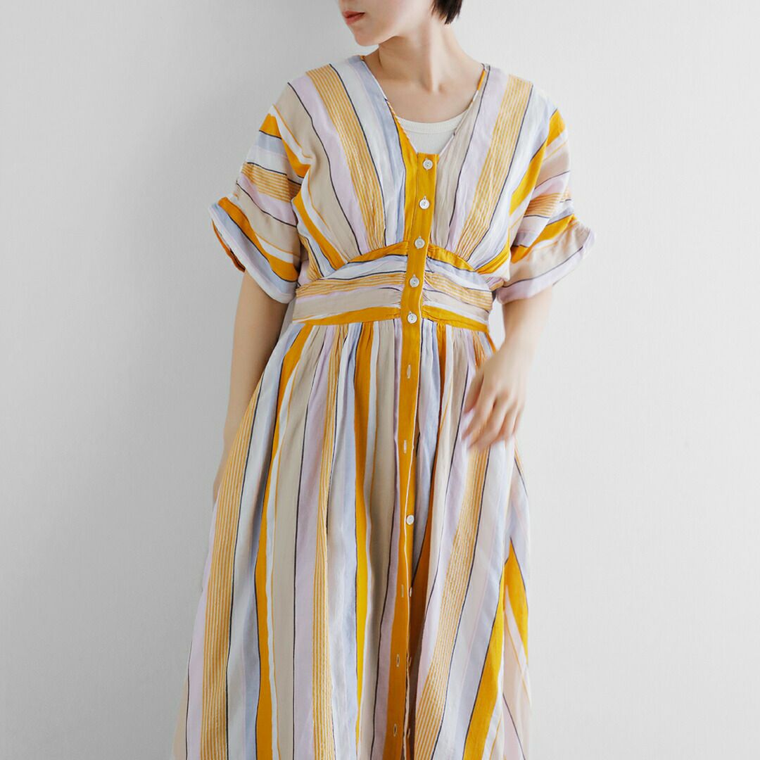 ne Quittez pas ヌキテパ aranciato別注 コットンボイル ストライプ