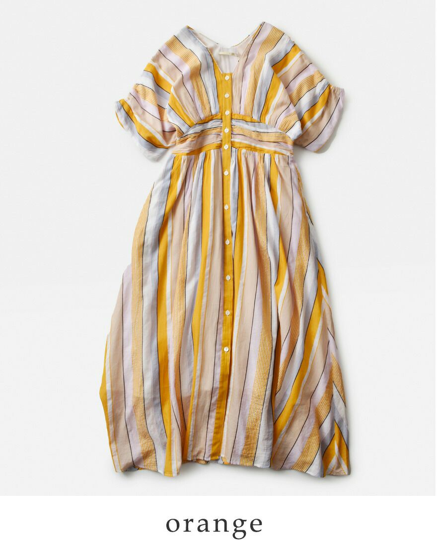 ne Quittez pas ヌキテパ aranciato別注 コットンボイル ストライプ