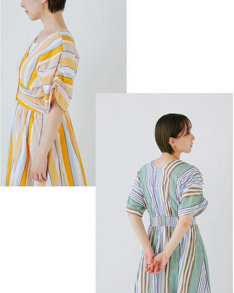 ne Quittez pas ヌキテパ aranciato別注 コットンボイル ストライプ