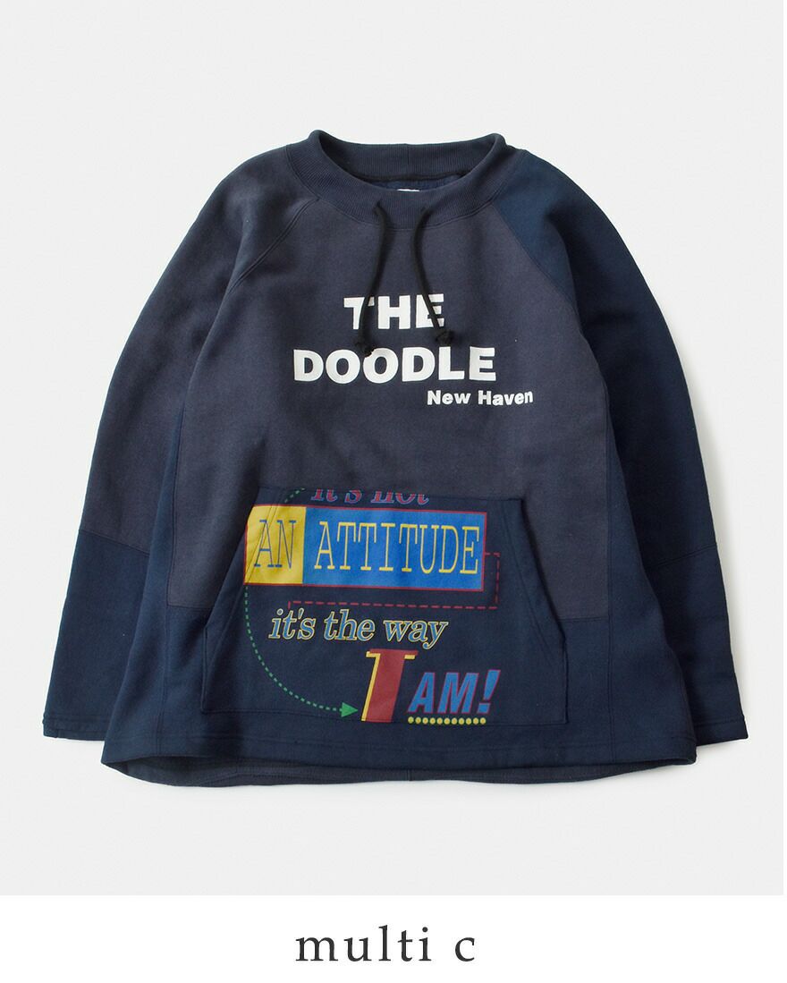 CHANGES チェンジーズ リメイク ラグランスリーブ 裏起毛 プルオーバー