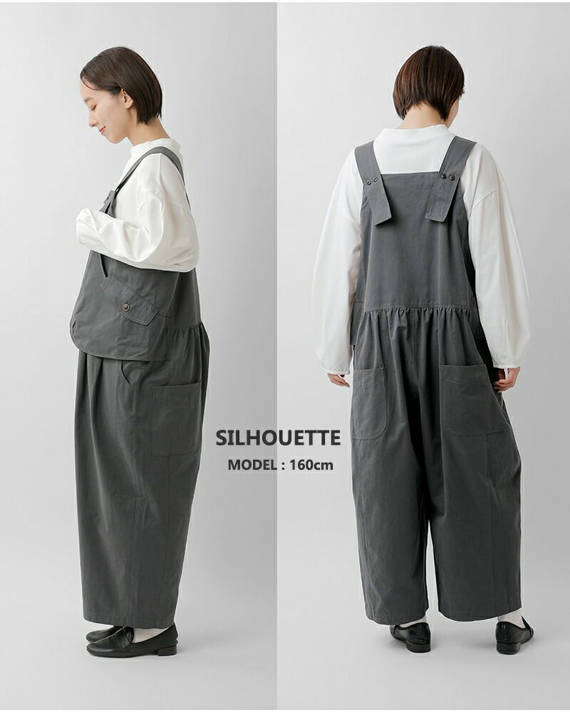 tumugu ツムグ コットン ナイロン サロペット tb25433 レディース