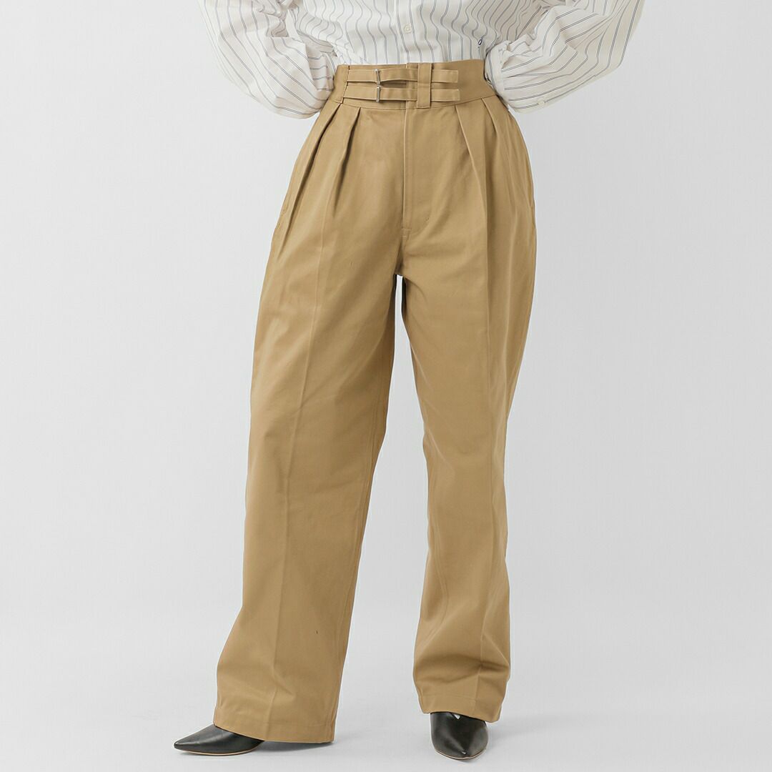 リノ LENO DOUBLE GURKHA TROUSERS グルカパンツ LENO リノ コットン ダブルベルト グルカパンツ DOUBLE BELTED GURKHA