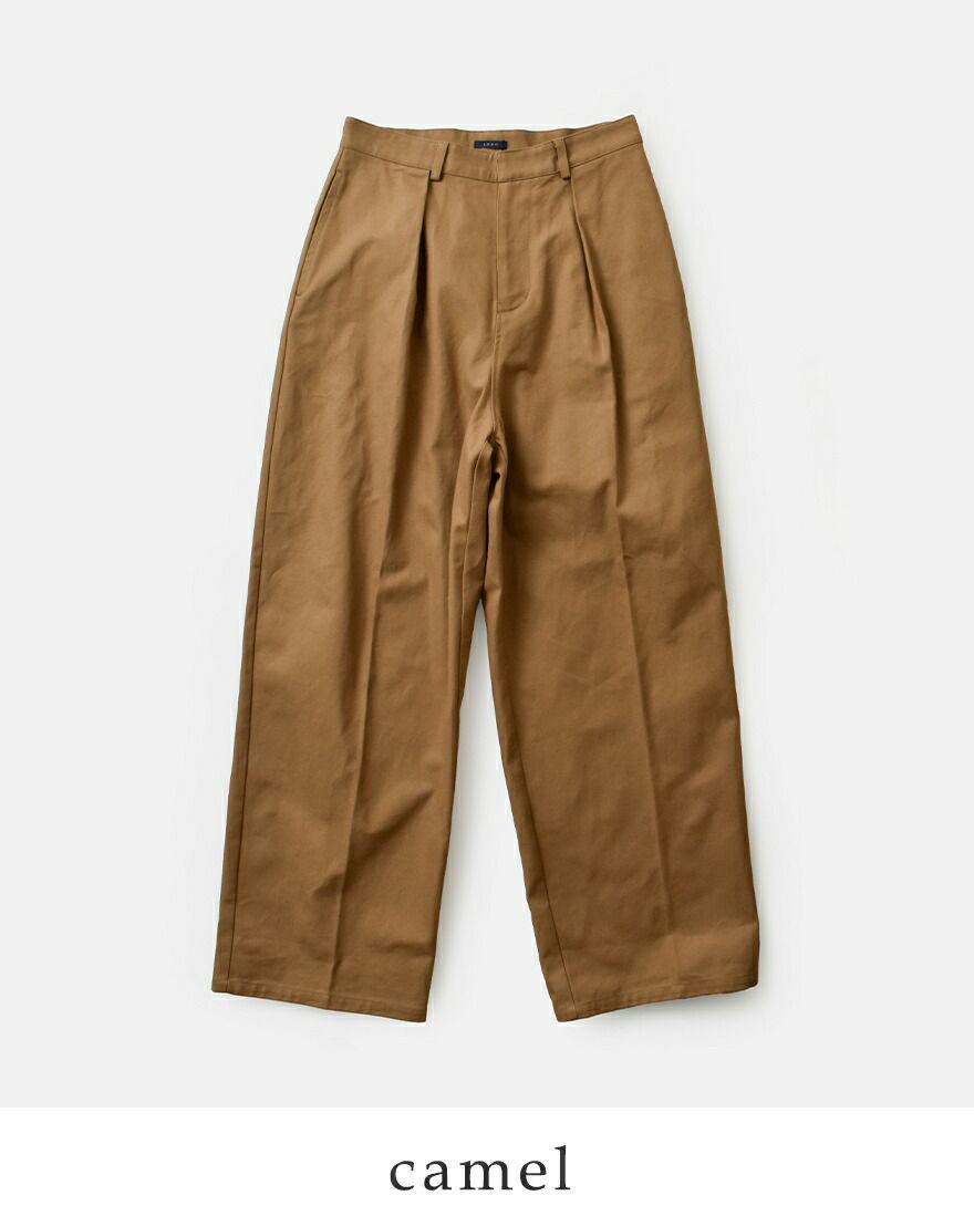 LENO リノ コットン ワンタック チノパンツ ONE FOWRAD PLEATS CHINO
