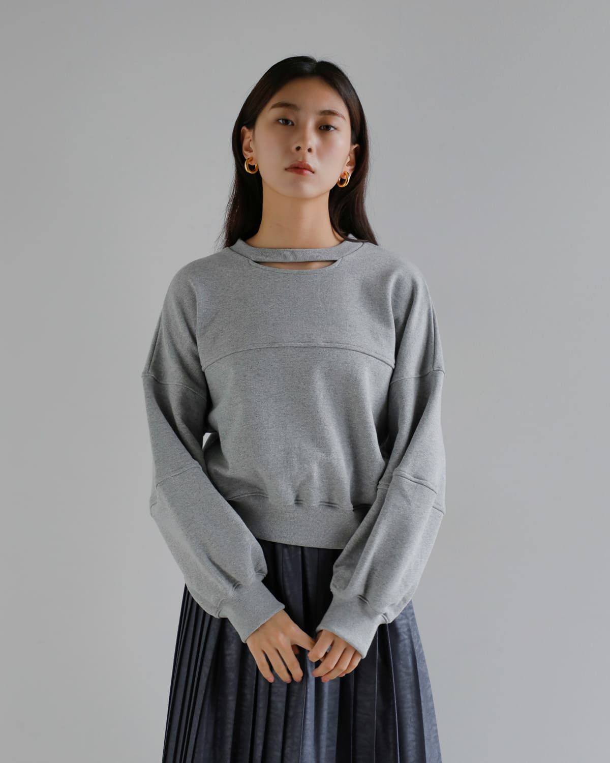 MANOF マノフ ムーン スリット スウェット トップス 80105-1053 2026ss