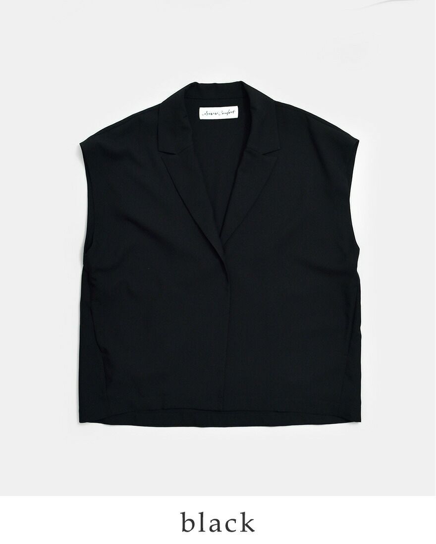 Si-Si-Si スースースー テーラード ベスト COLLARED VEST 2025-aw302