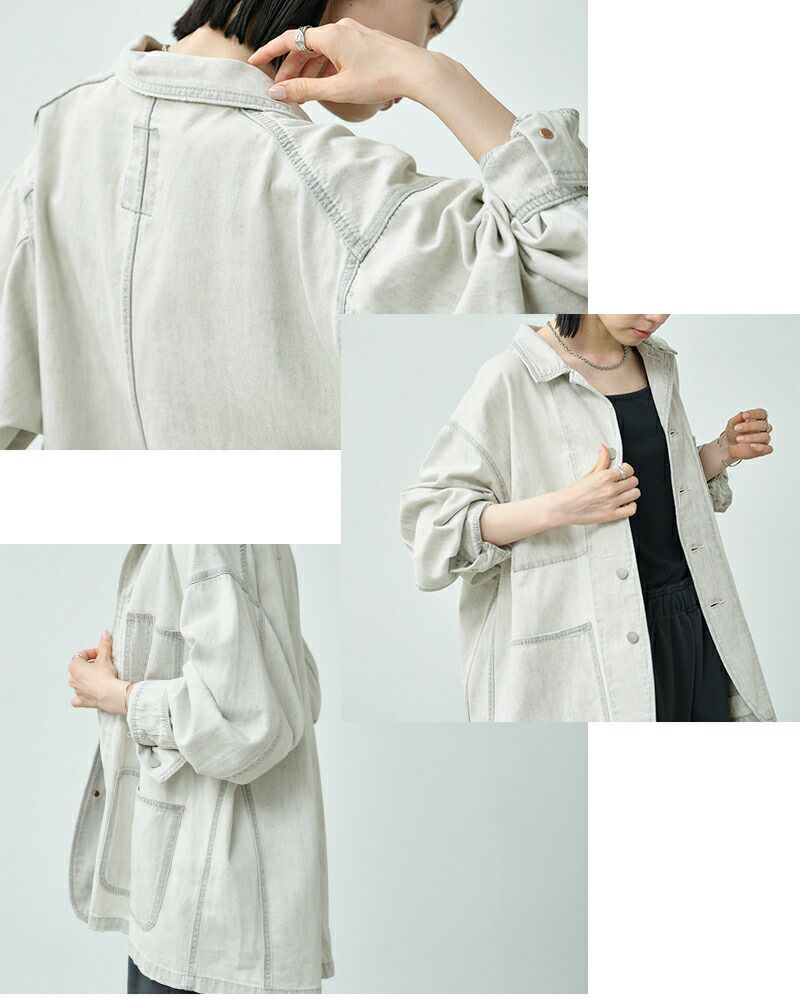 kha:ki カーキ 8ozライトルーズデニム カバーオール “LOOSE COEVERALL