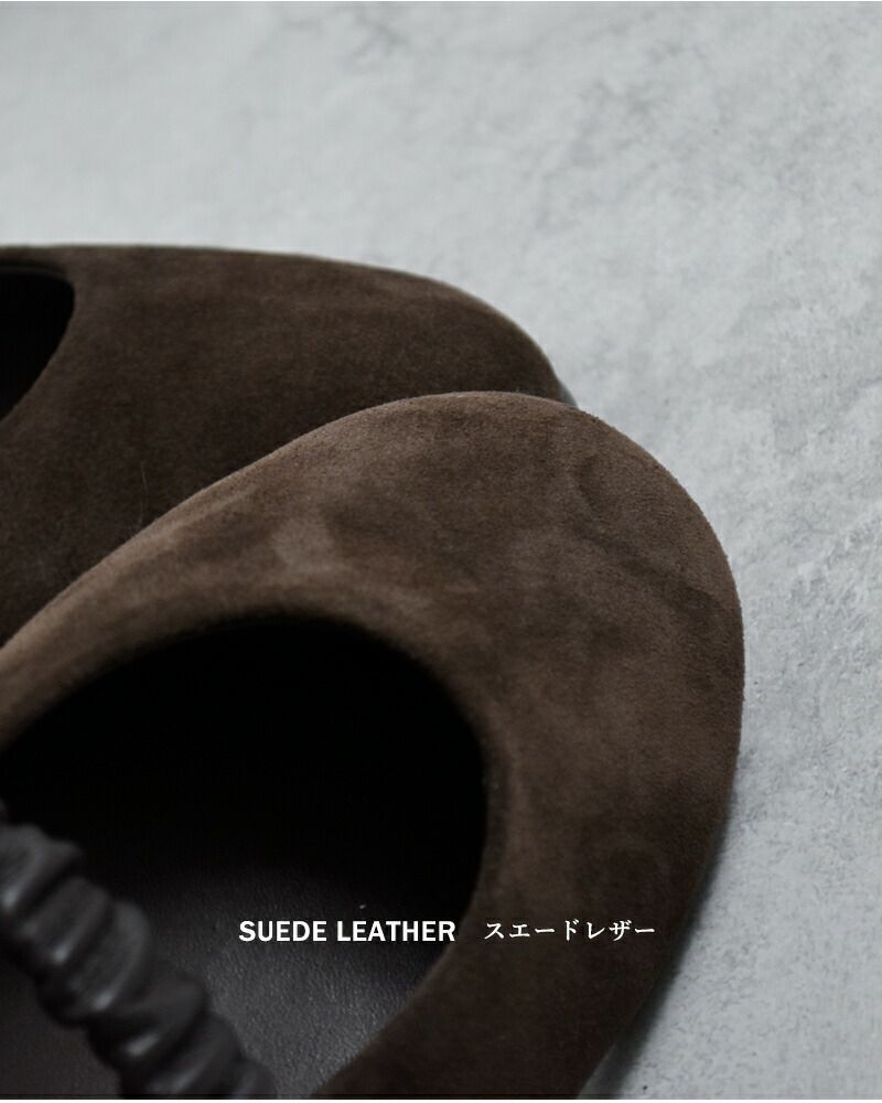 ARTESANOS アルテサノス カウスエードレザー ベルト バレエシューズ