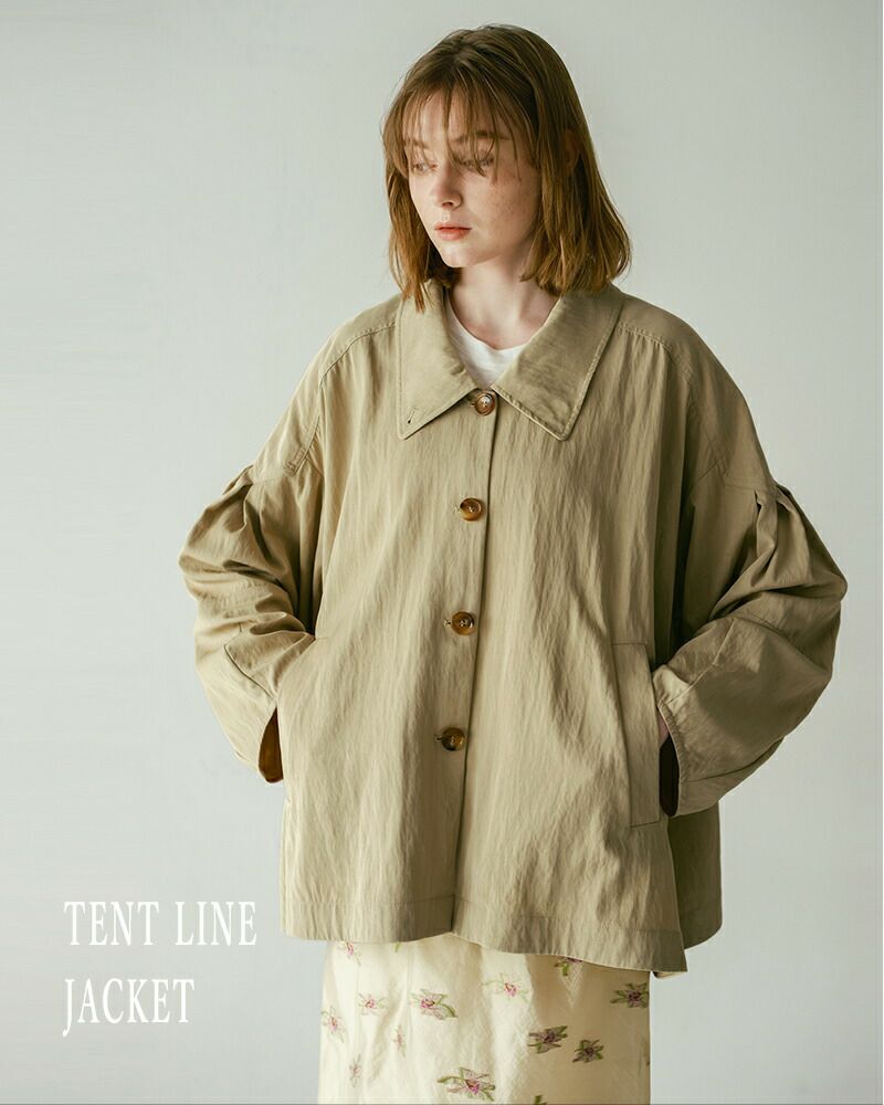 whyto ホワイト テントライン ジャケット “tent line jacket