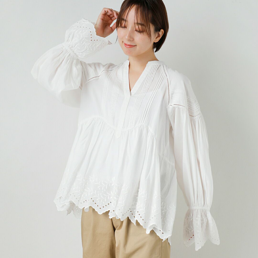 ne Quittez pas ヌキテパ コットンボイル ホワイトクローバー カット