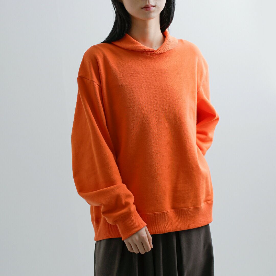 DIGAWEL ディガウェル コットン ショールカラー 長袖スウェットシャツ