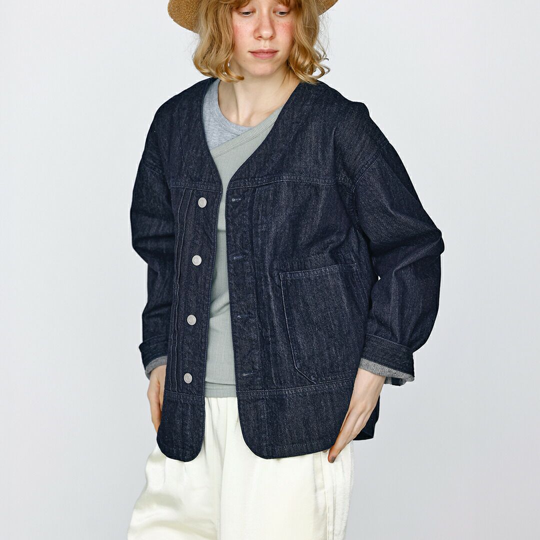 kelen ケレン Vネックデザイン デニム ジャケット “JEY” lkl26hjk2086