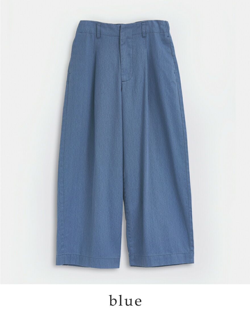 kelen ケレン コットン 後ろバックル付き カーブライン パンツ “ODDI