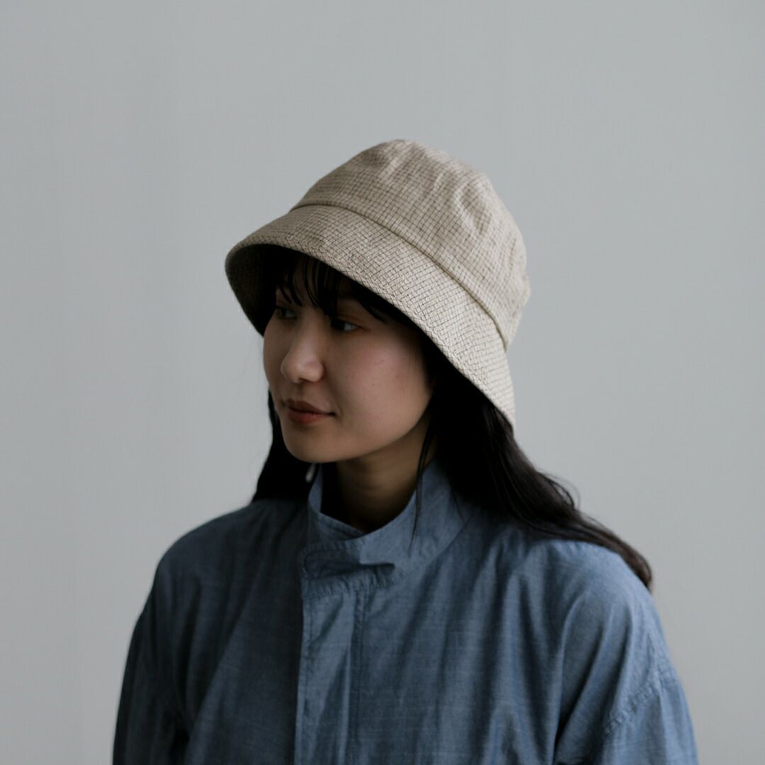 Nine Tailor ナインテイラー リネンコットン ハット “Horsetail Hat” n
