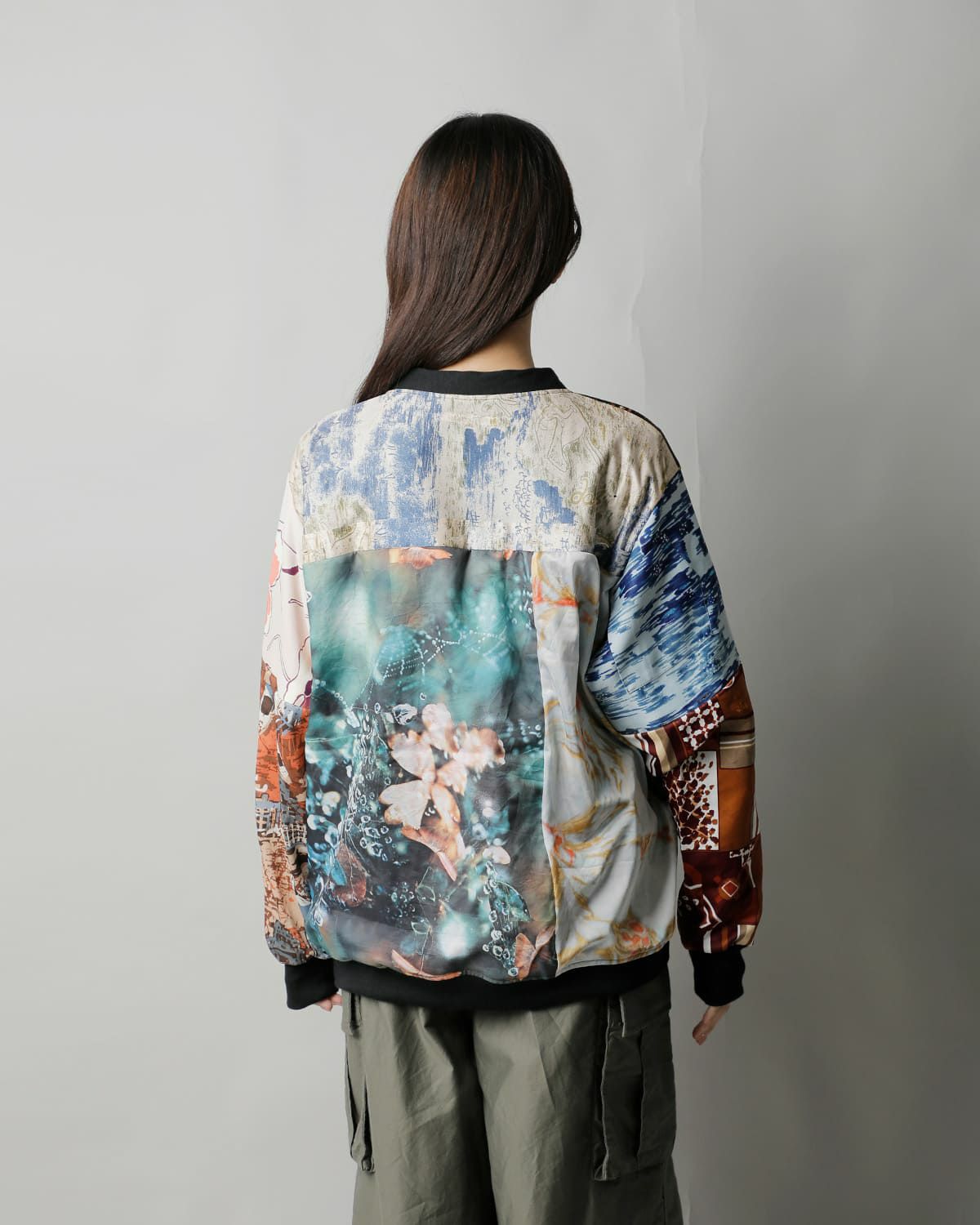 Needles ニードルス マルチパッチワーク シャツカーディガン sx491