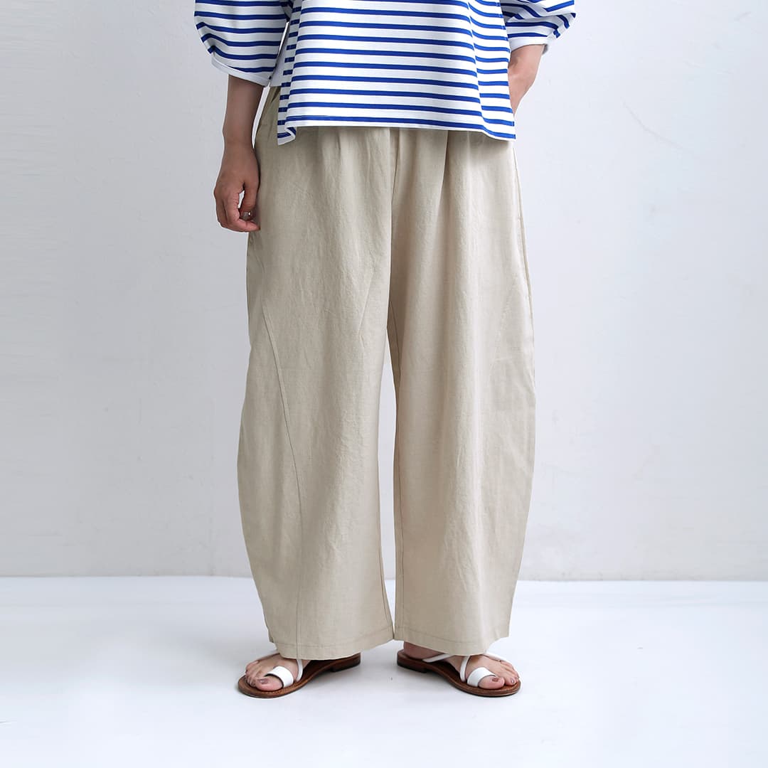 NEW]peindre パンドル コットン リネン コクーン パンツ re-2217