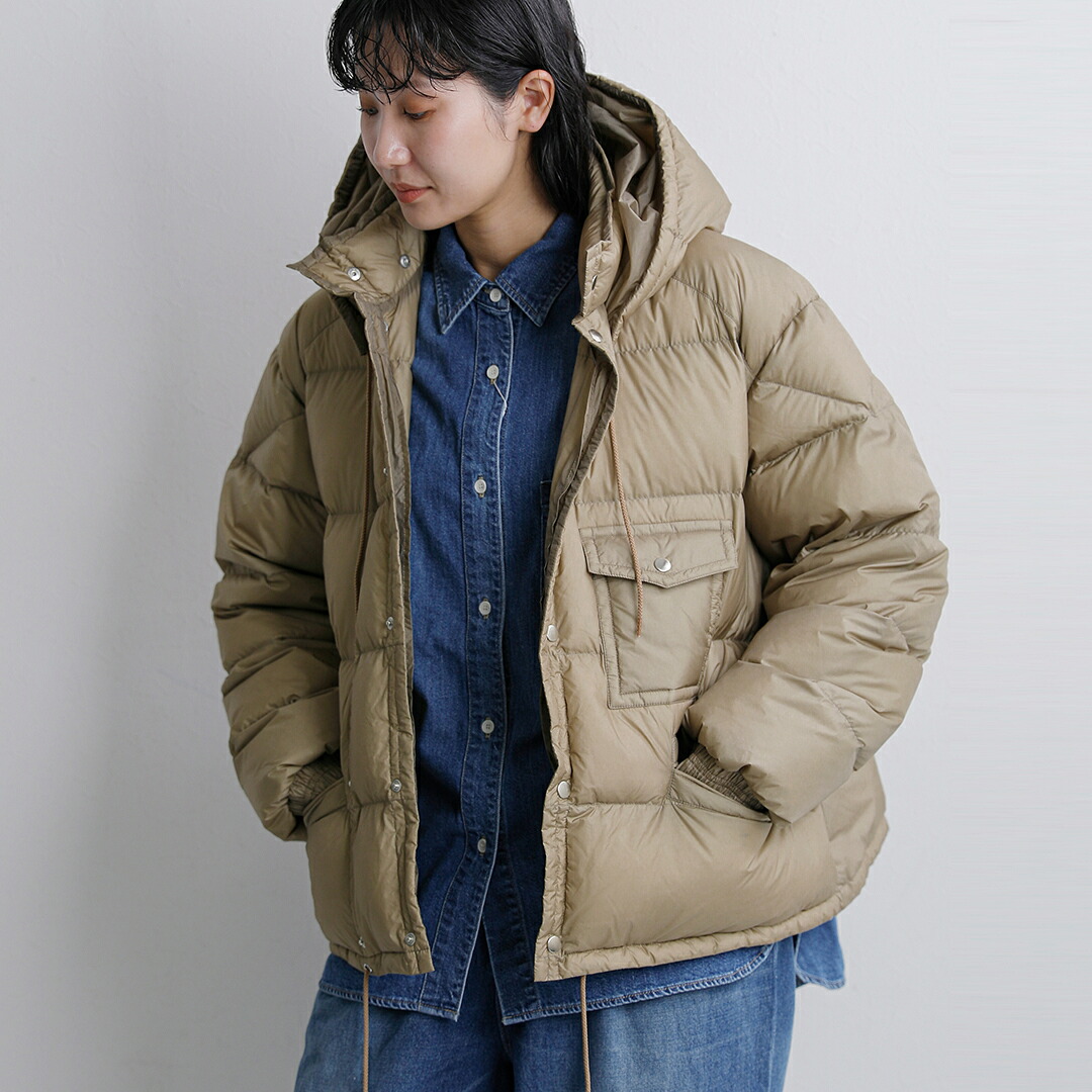 Rene ルネ パイピングフーディーコート パフスリーブ 6118030 2026aw新作]REMI RELIEF レミレリーフ ヴィンテージ ダウンジャケット